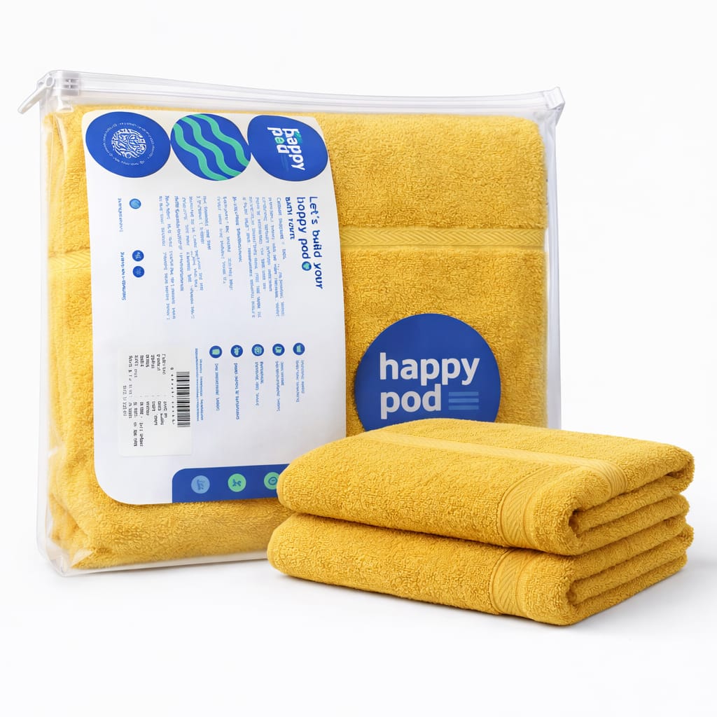 Happy Pod Bamboo Series Ultra Soft Bath Towel