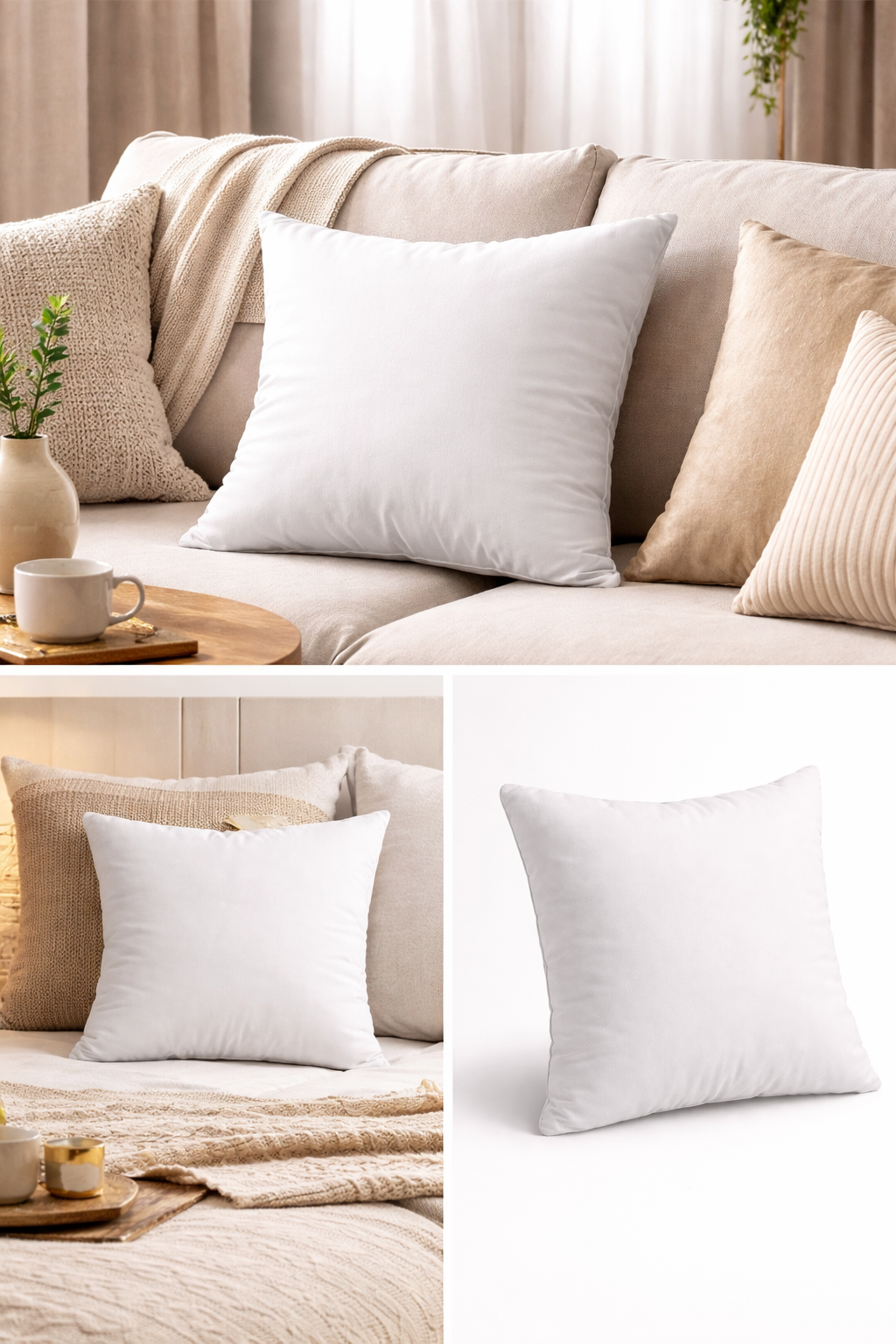 Ultra Soft Microfiber Cushion Insert – 16×16 Inch Premium Comfort