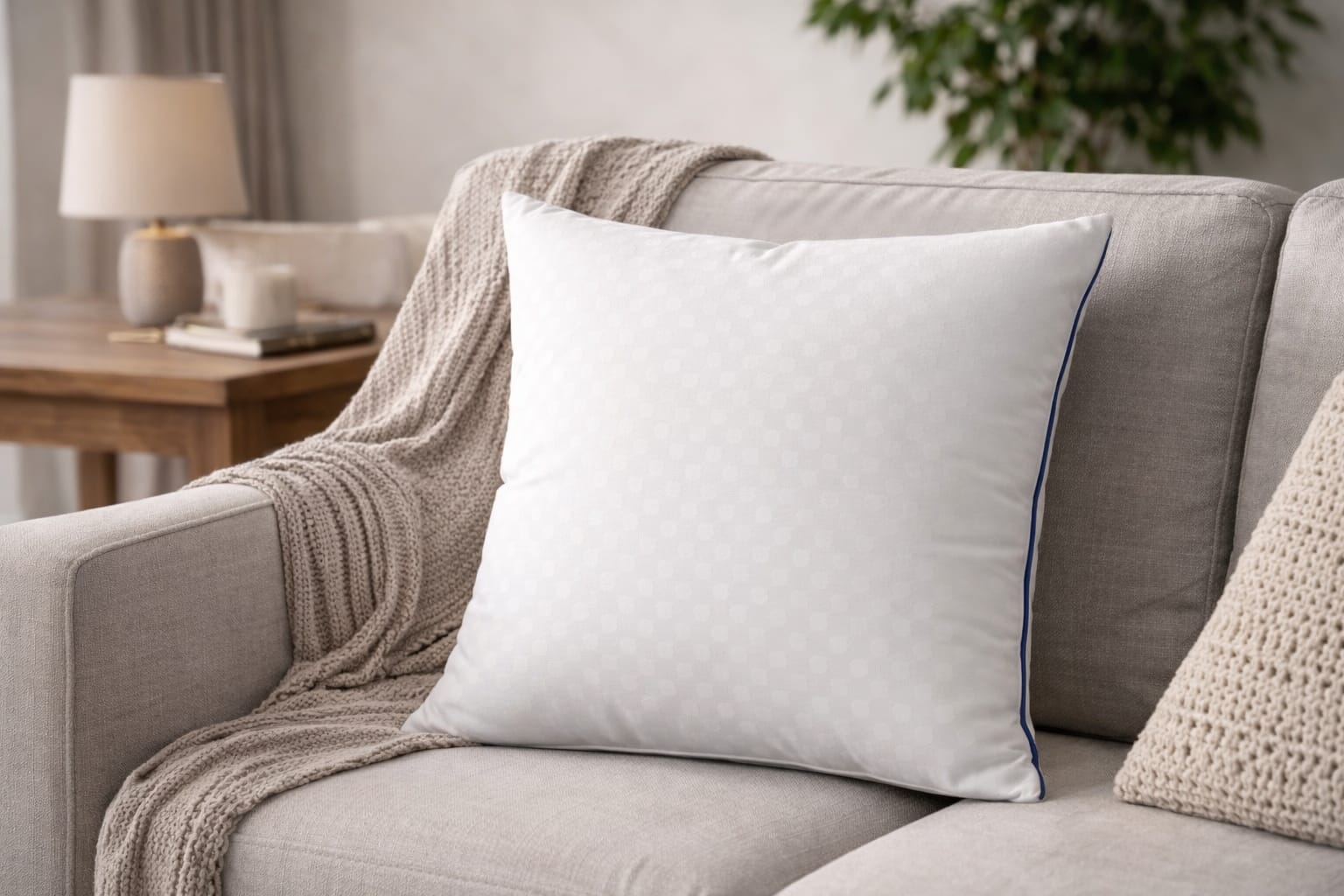 Premium Large Cushion 24×24 – Stylish Sofa & Bed Accent