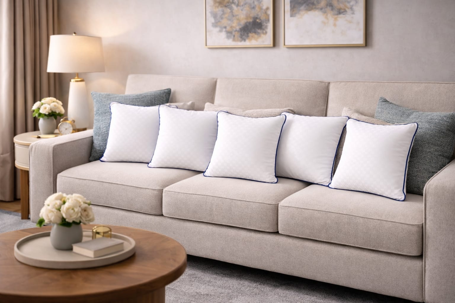 Elite Home 12×12 Cushion Comfort Set- 5 Pieces