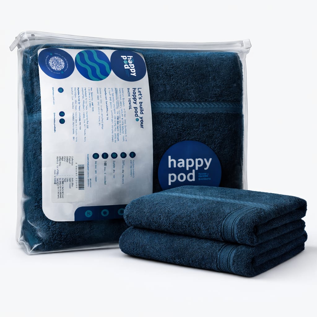 Happy Pod Bamboo Series Ultra Soft Bath Towel